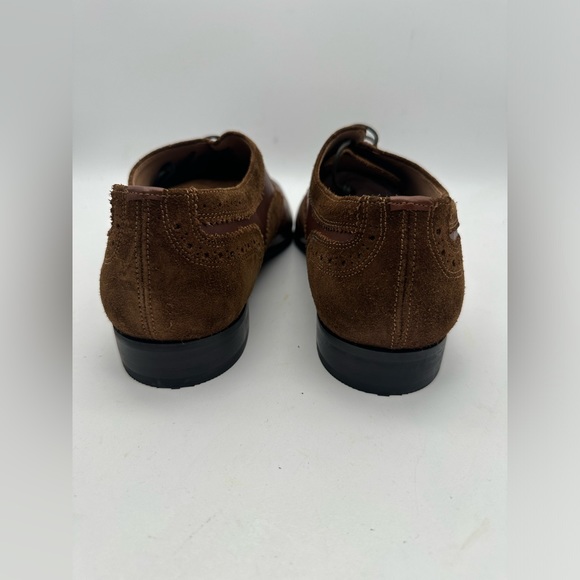 DAPPER SHOES CO. Handcrafted Genuine Leather Men's Wingtip Brogue Oxfords Sz 10 - Picture 9 of 9